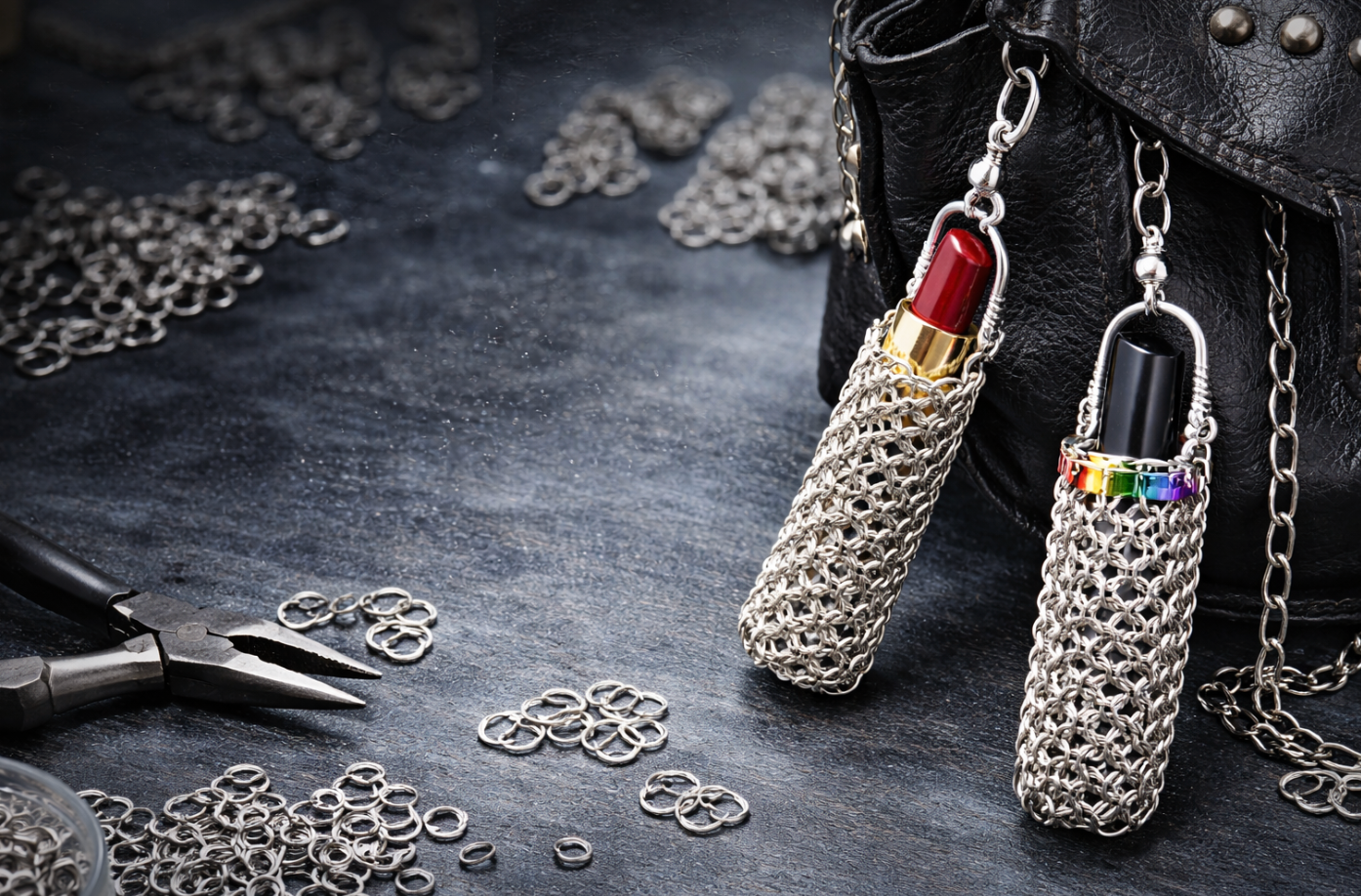 Chainmail Lipstick Holder: A Stylish Guide to Handmade Maille Cases an Grim Studio Collection Chainmail Lipstick Holder: A Stylish Guide to Handmade Maille Cases an Grim Studio Collection