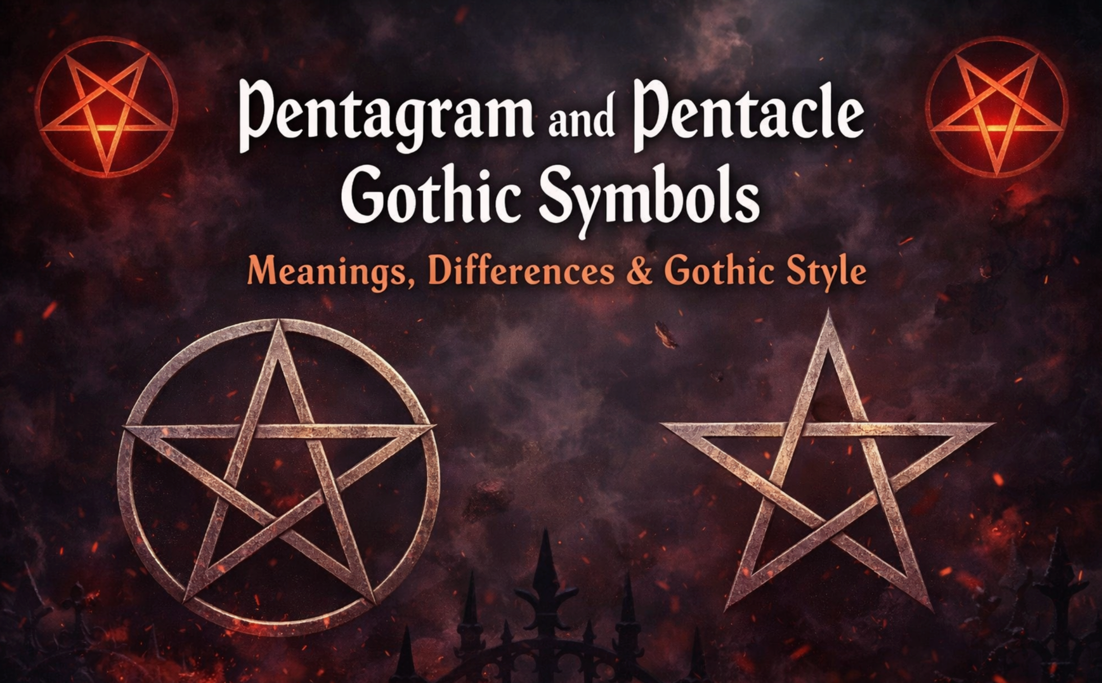 Pentagram and Pentacle Gothic Symbols: Meanings, Differences, and Why They Matter in Gothic Style