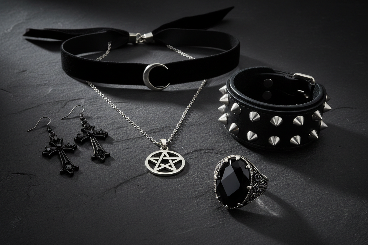 How to Build a Gothic Accessories Capsule: Necklaces, Earrings, Keychains and More