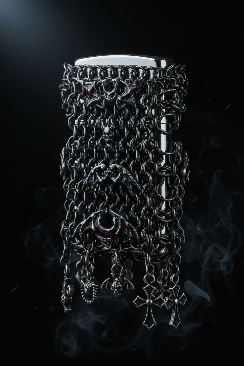 Chainmail Lighter Cases: A Gothic Gift Idea for People Who Like Dark Details