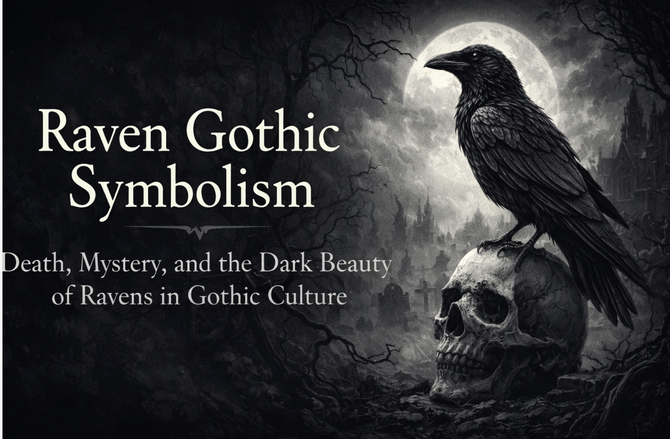Raven Gothic Symbolism: Meaning, Myth, and the Dark Beauty of Ravens in Gothic Culture