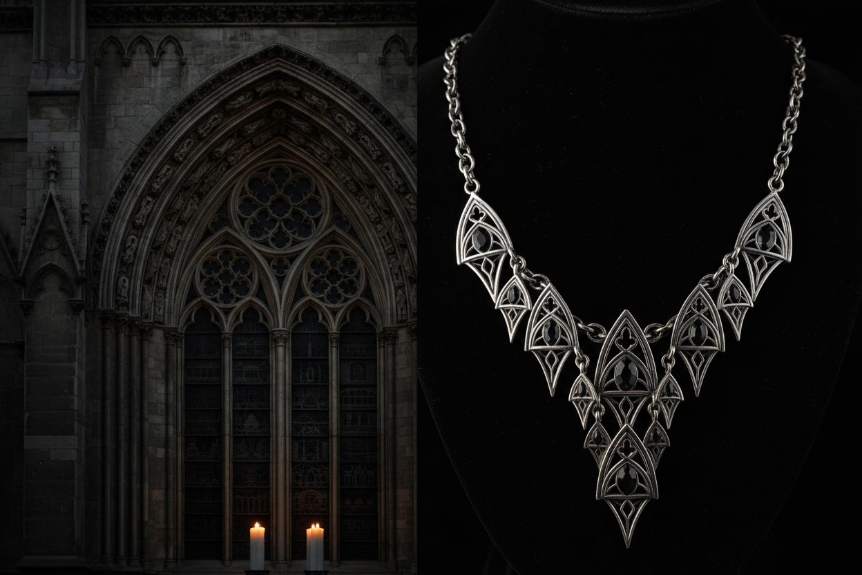 Gothic Architecture and Jewellery: Why Cathedral Shapes Still Influence Dark Design