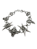 Aether Spike Orb Chainmail Bracelet - front view