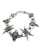 Aether Spike Orb Chainmail Bracelet - front view