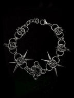 Aether Spike Orb Chainmail Bracelet - wrist shot