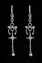 gothic occult sigil earring arc design handcrafted dark alternative jewellery