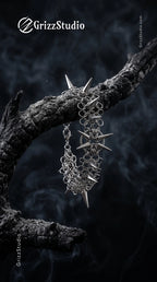 Astra Spiked Chainmail Bracelet - wrist shot
