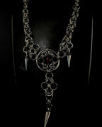 bloodcore dominion chainmail necklace stainless steel handwoven gothic accessories