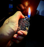 Crusader Chainmail Armour for Standard Lighter – Handmade Medieval Metal Case