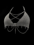 gothic chainmail bikini set handmade steel dark fashion alternative styling