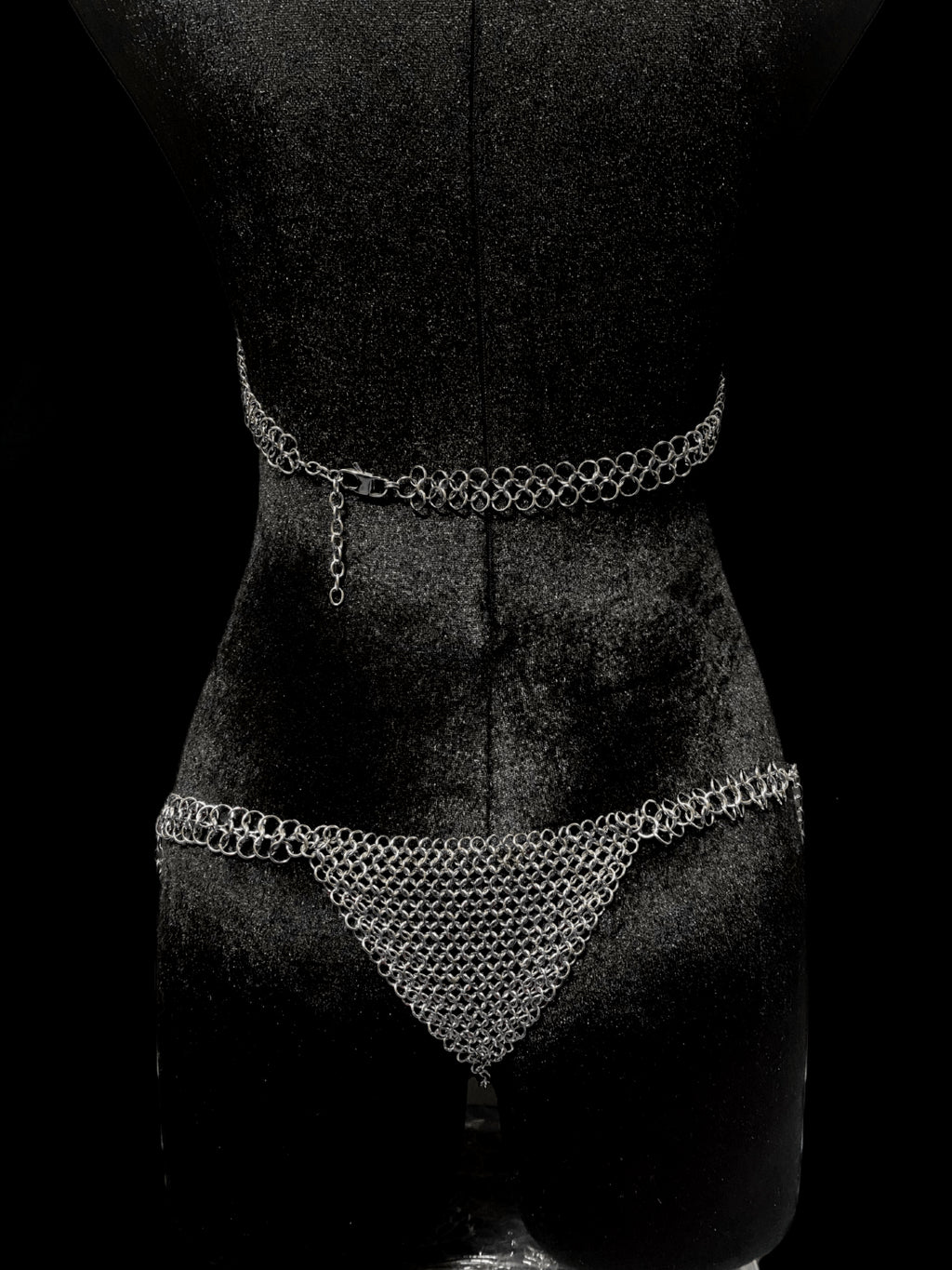 Gothic Chainmail Lingerie - Handmade Stainless Steel Chainmail Bikini Set