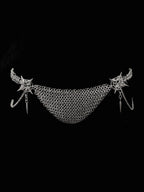 handmade stainless steel chainmail lingerie set gothic dark fashion bodywear