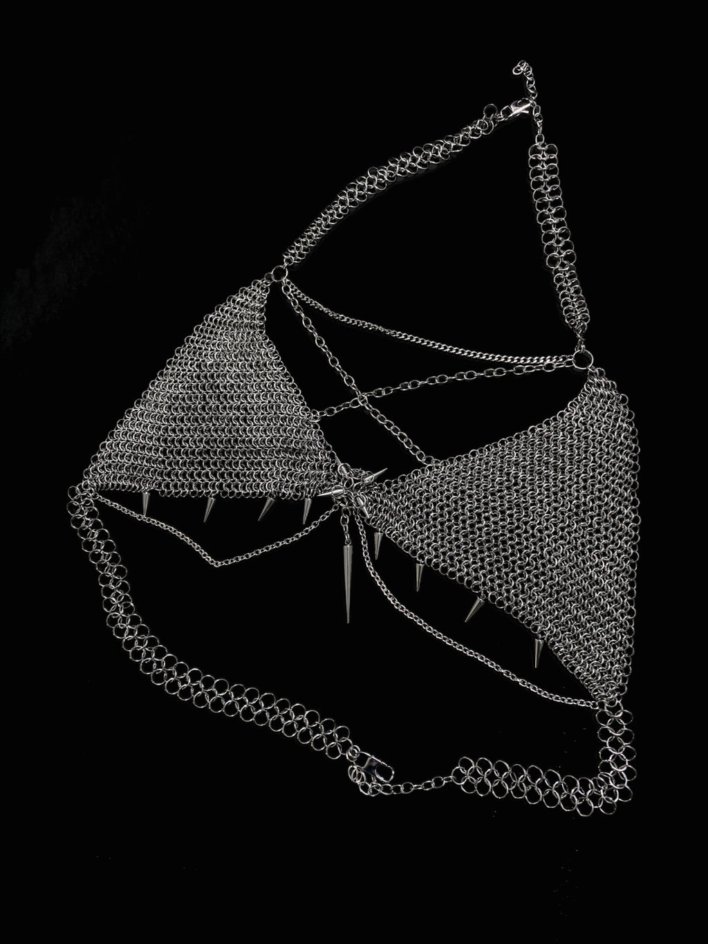 Gothic Chainmail Lingerie - Handmade Stainless Steel Chainmail Bikini Set