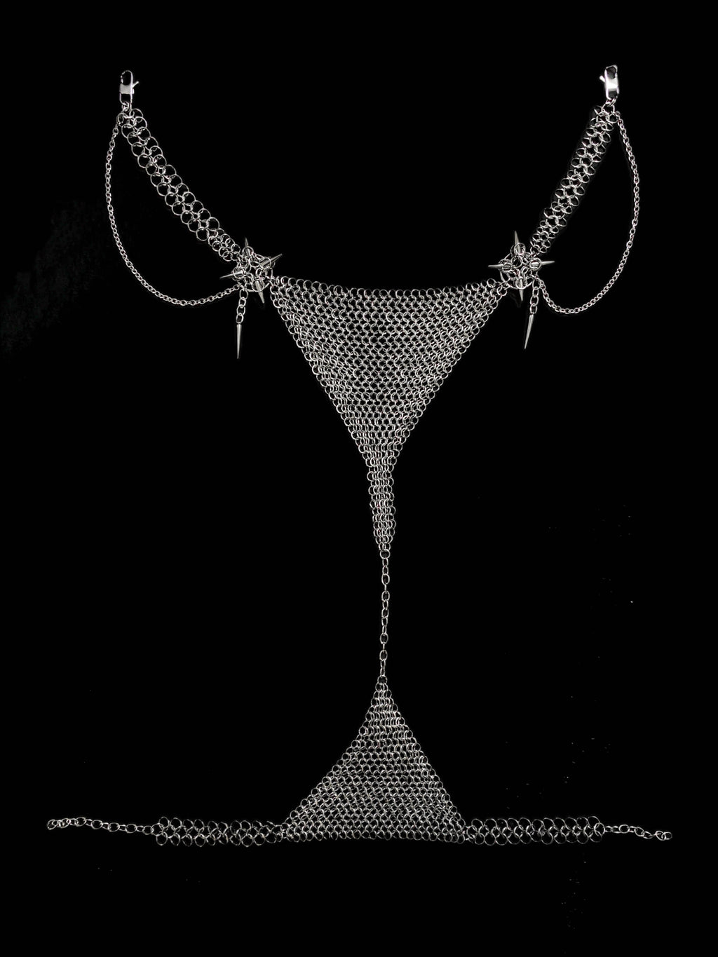 Gothic Chainmail Lingerie - Handmade Stainless Steel Chainmail Bikini Set
