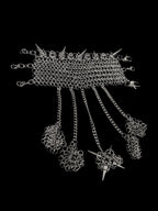 chainmail hand harness gothic armour bracelet stainless steel alternative fashion