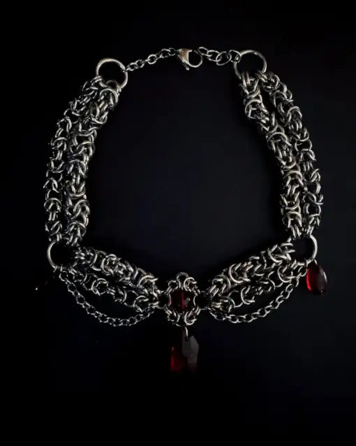 Byzantine Chain Woven Steel Choker