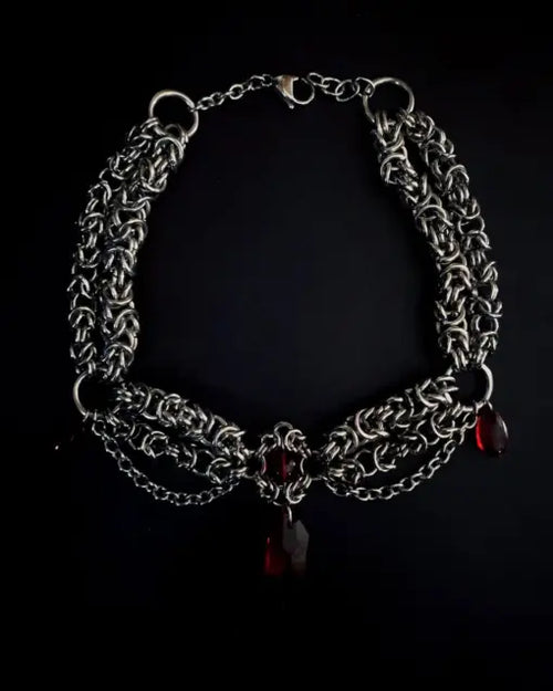 Byzantine Chain Woven Steel Choker