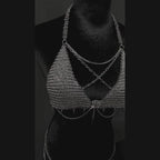 Gothic Chainmail Lingerie - Handmade Stainless Steel Chainmail Bikini Set
